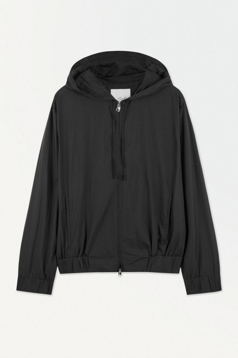 Geaca Barbati COS The Cu Glugă Blouson Negrii | XDZUO-5892