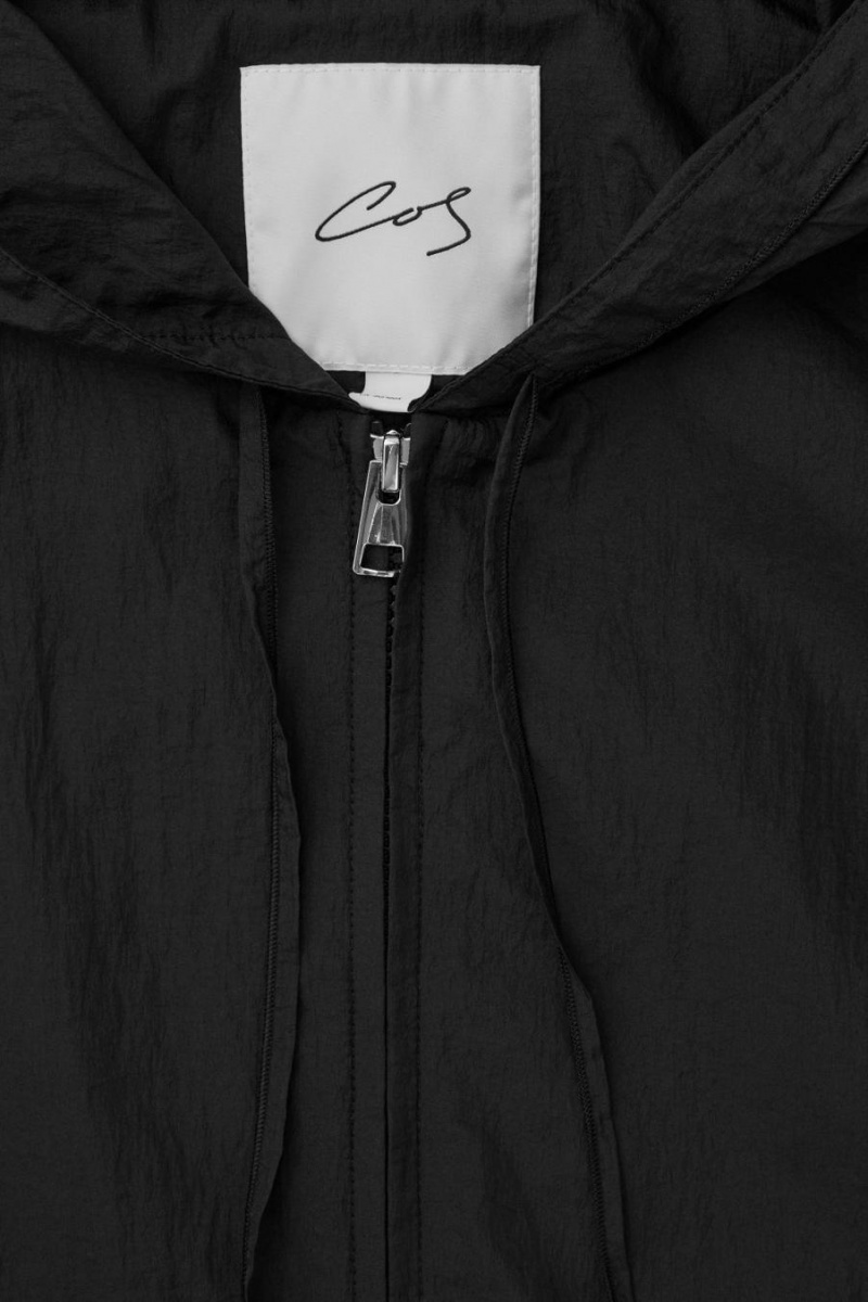 Geaca Barbati COS The Cu Glugă Blouson Negrii | XDZUO-5892
