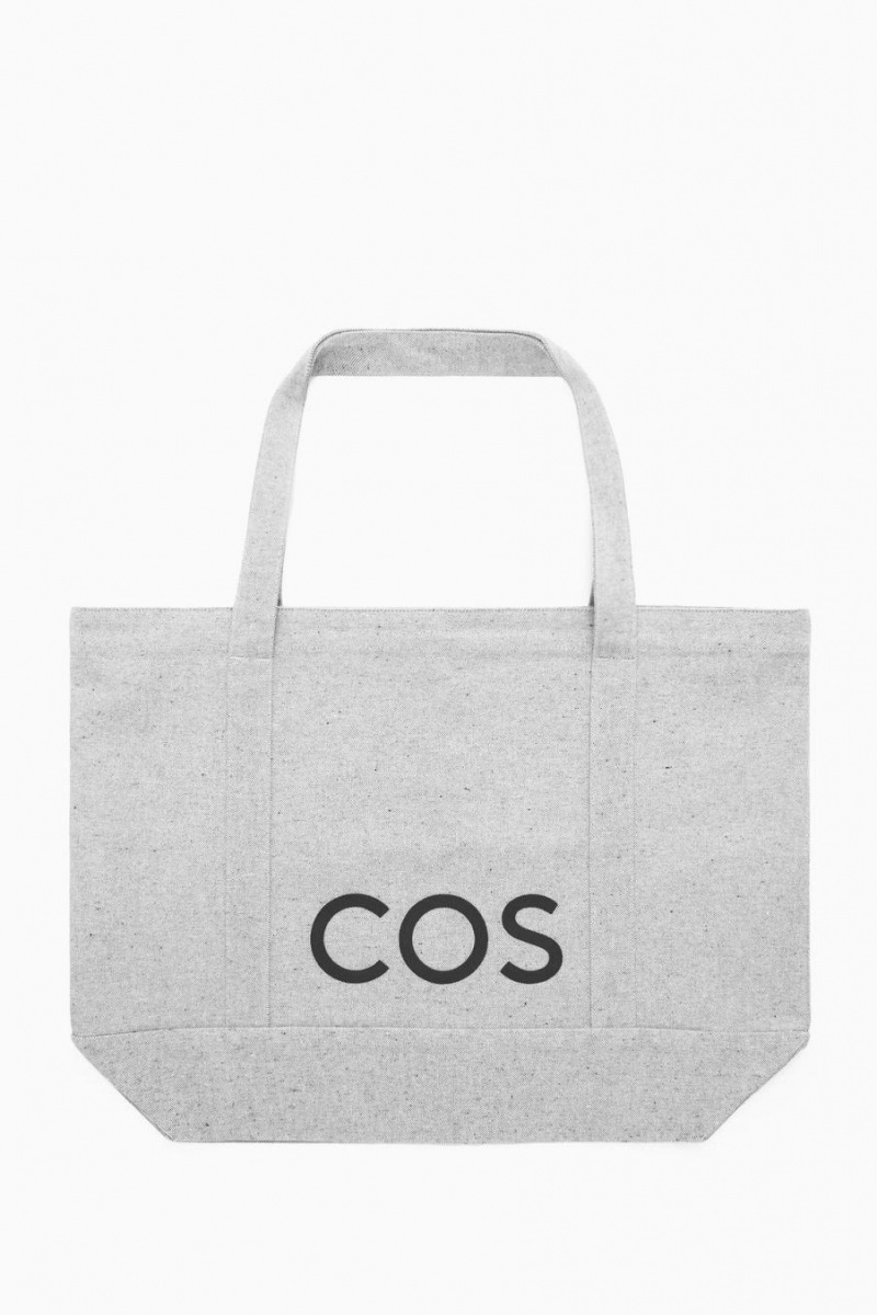 Geanta Barbati COS Cos Utility Tote - Panza Gri | WMVFG-1794