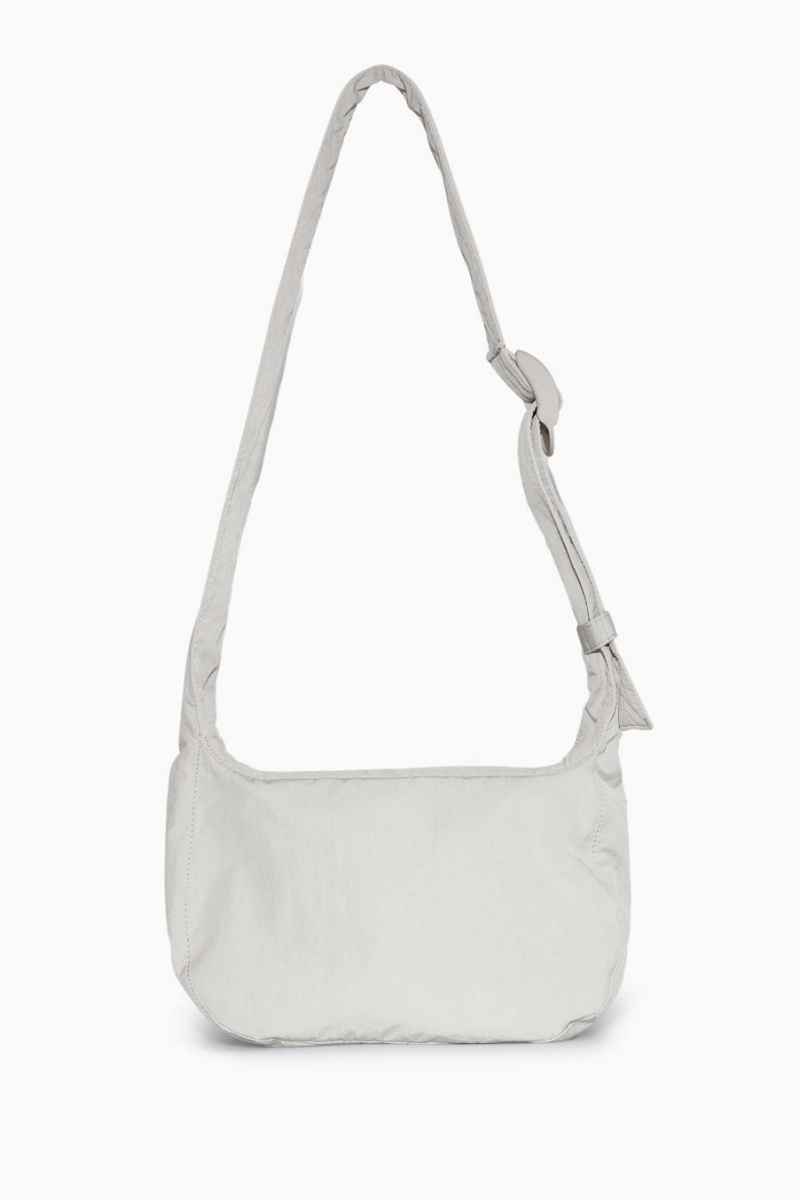 Geanta Barbati COS Crossbody Saddle - Nailon Gri Deschis | UKIFX-1296