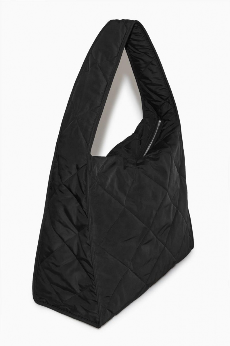 Geanta Barbati COS Oversized Diamond-quilted Negrii | ZDHRP-7541