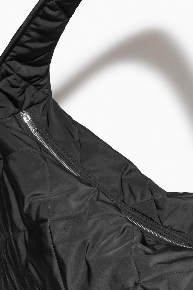 Geanta Barbati COS Oversized Diamond-quilted Negrii | ZDHRP-7541