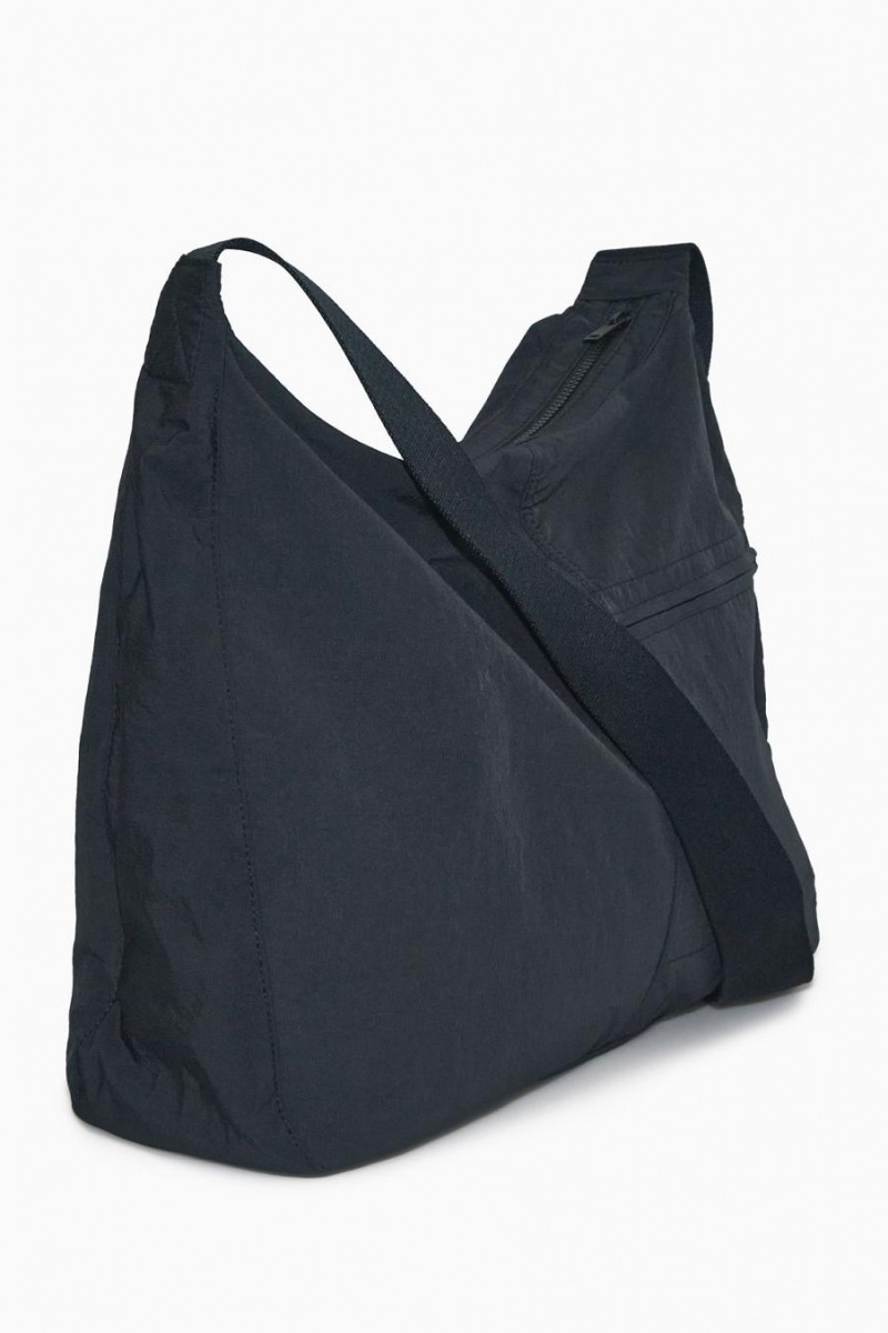 Geanta Barbati COS Slouchy Nailon Messenger Bleumarin | DXWRC-0264