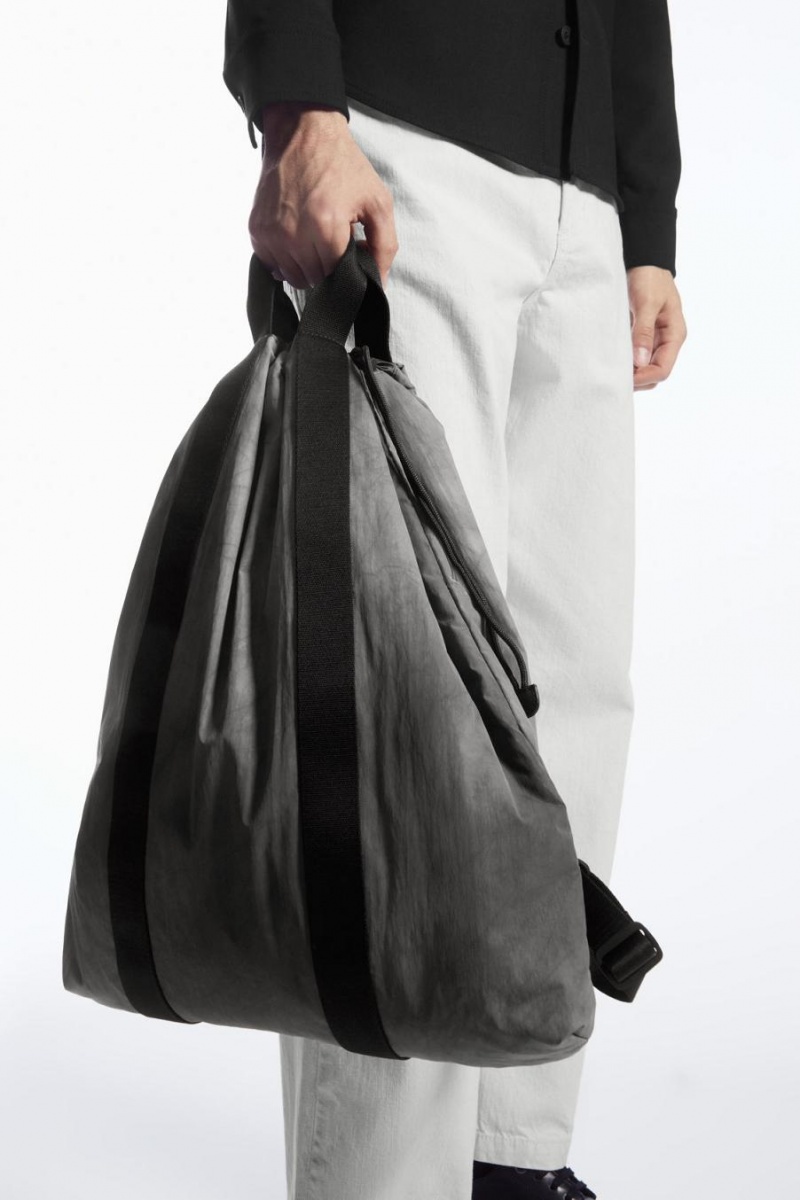 Geanta Barbati COS Tie-dye Print Drawstring - Nailon Gri | YAJZV-2849