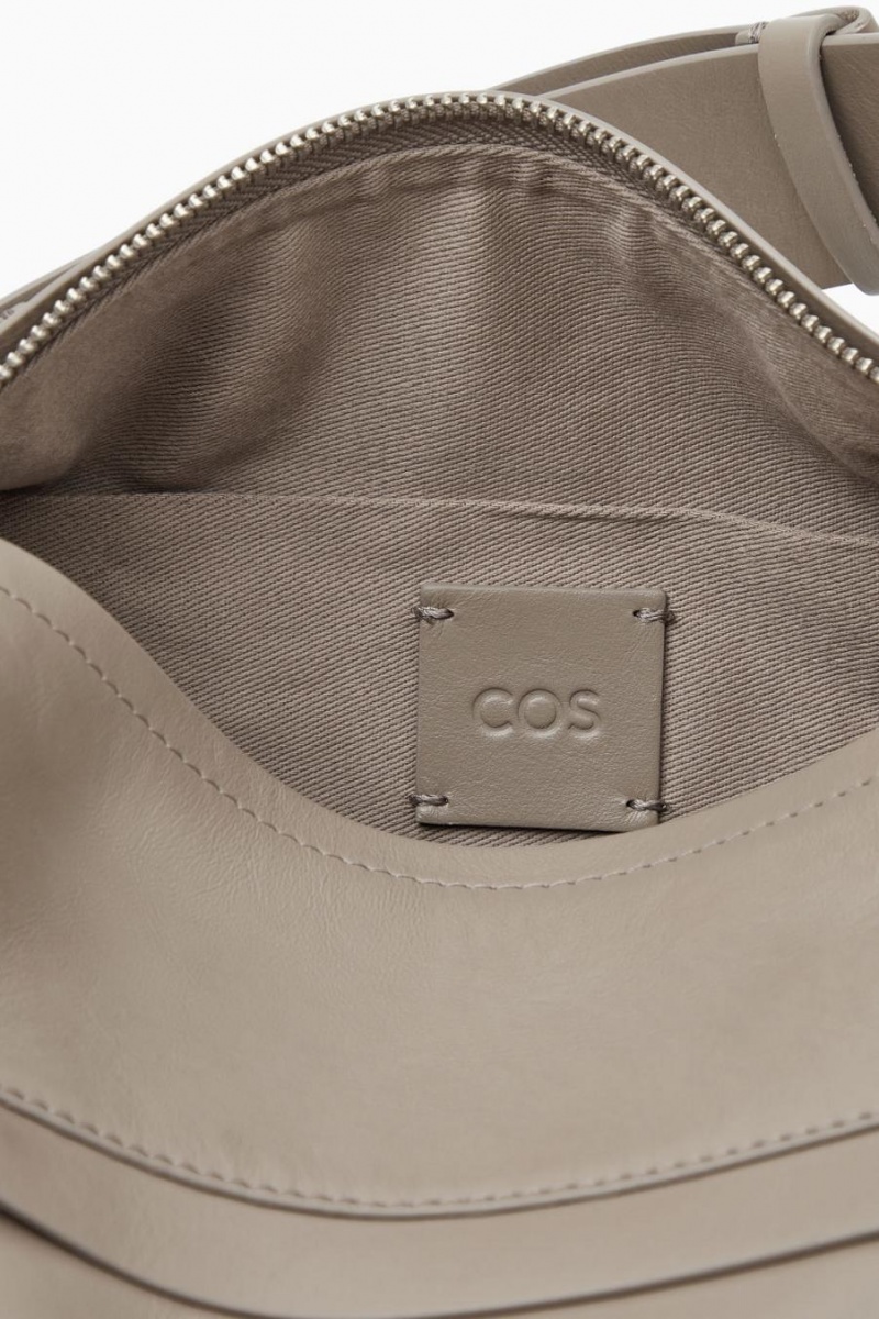 Geanta Dama COS Crossbody Pocket - Piele Bej Inchis | FSVIJ-9135