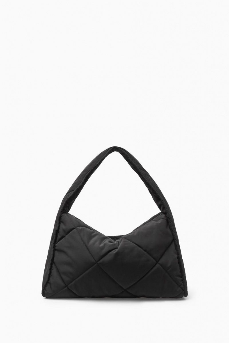 Geanta Dama COS Diamond-quilted Shoulder Negrii | SAPNI-2894