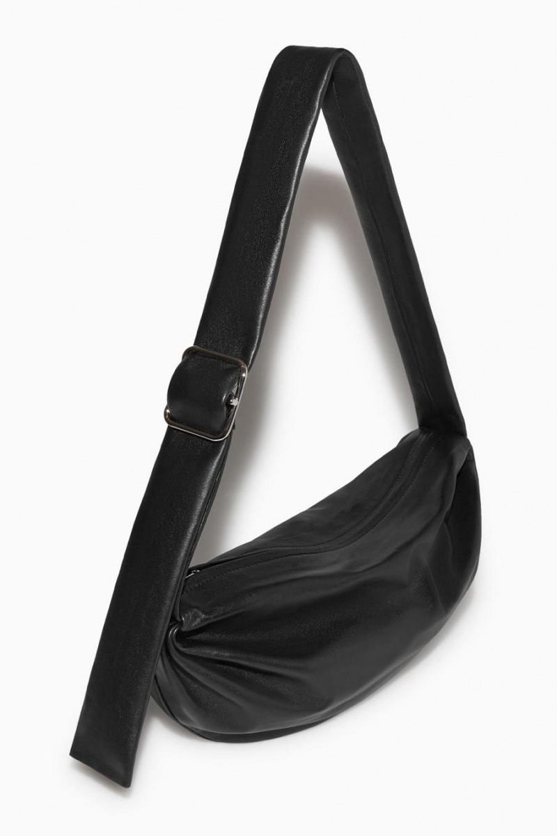 Geanta Dama COS Gathered Piele Negrii | WDGXA-6829