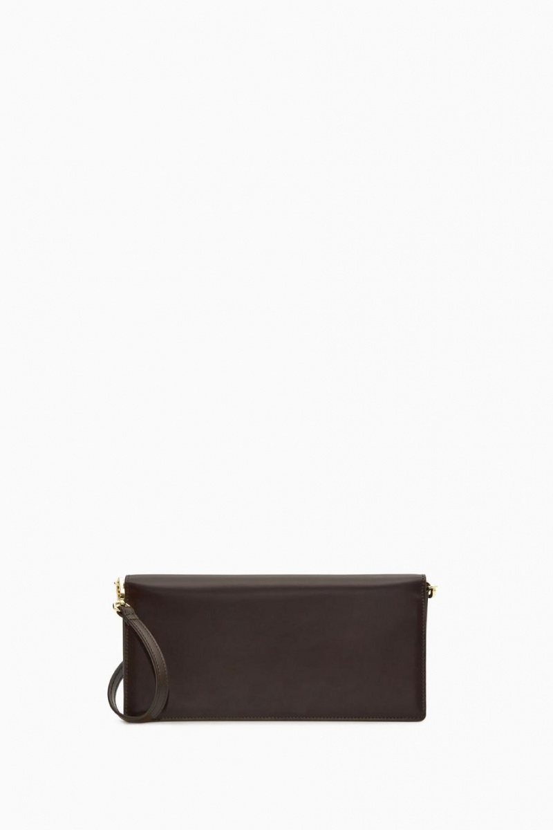 Geanta Dama COS Minimal Shoulder - Piele Maro Inchis | AFHNC-8126