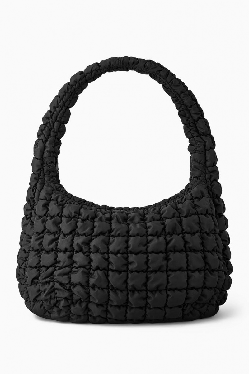 Geanta Dama COS Oversized Matlasat Crossbody Negrii | LCBQT-8519