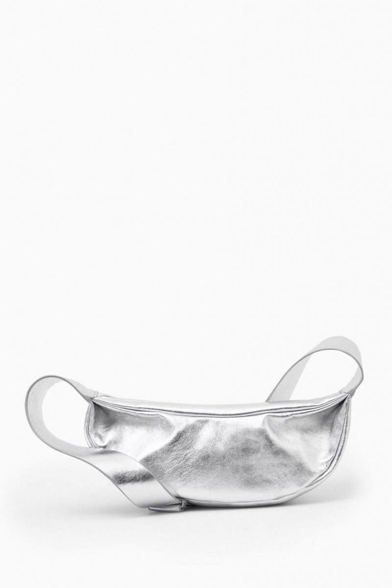 Geanta Dama COS Swing - Piele Argintii | CZLTX-4761
