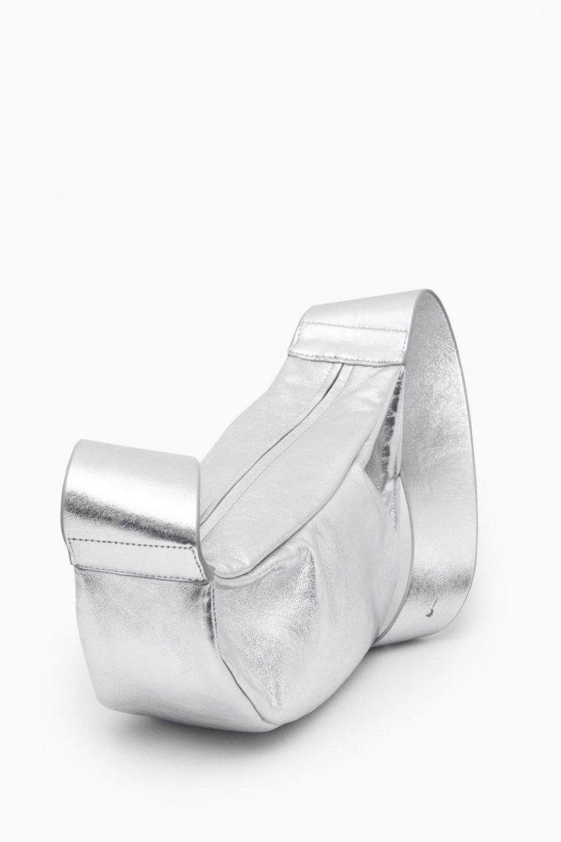 Geanta Dama COS Swing - Piele Argintii | CZLTX-4761