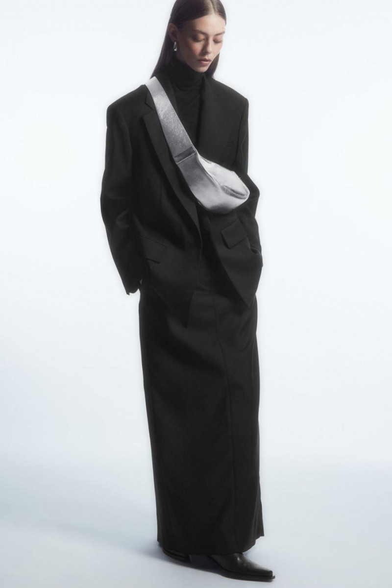 Geanta Dama COS Swing - Piele Argintii | CZLTX-4761