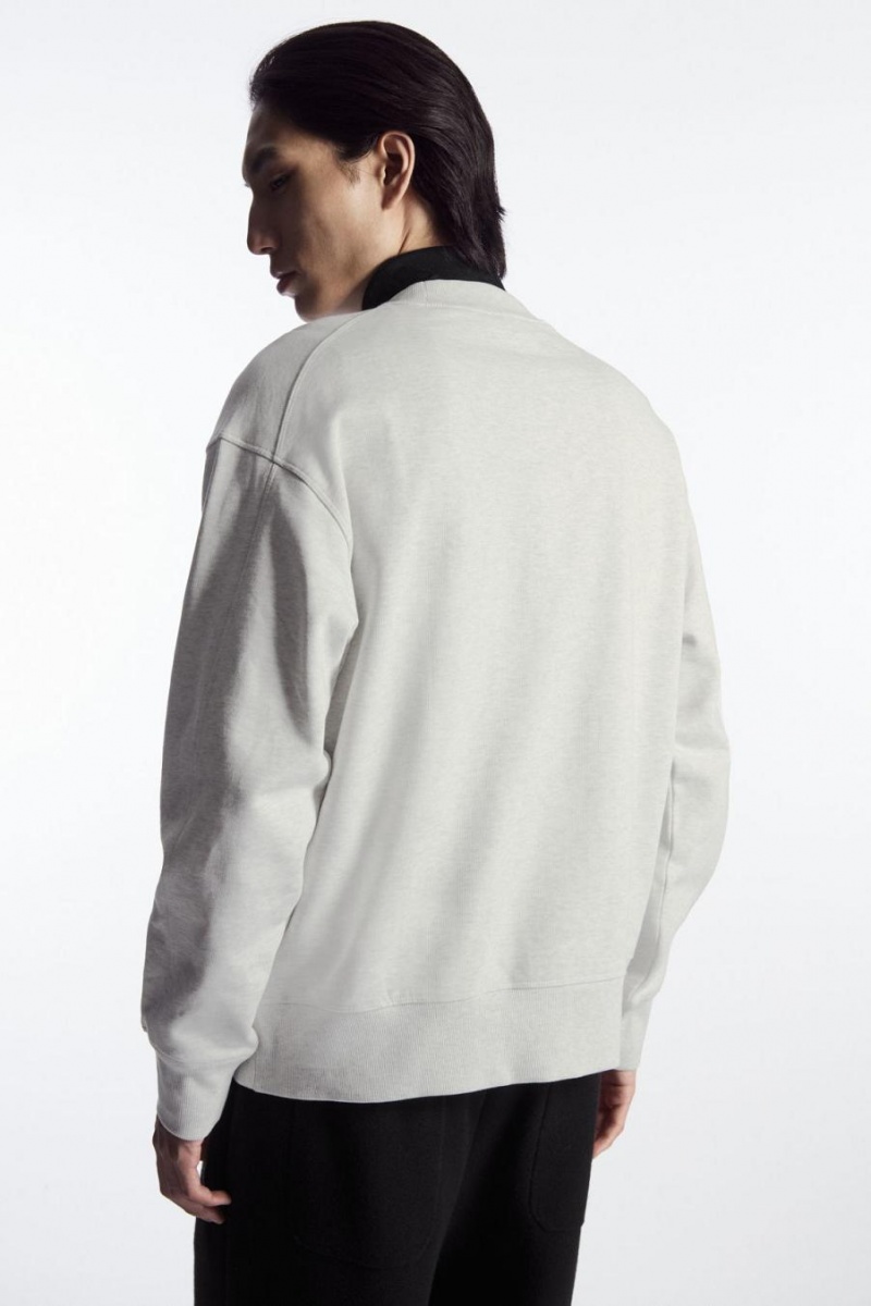 Hanorac Barbati COS Mock-neck Gri | MAILR-9752