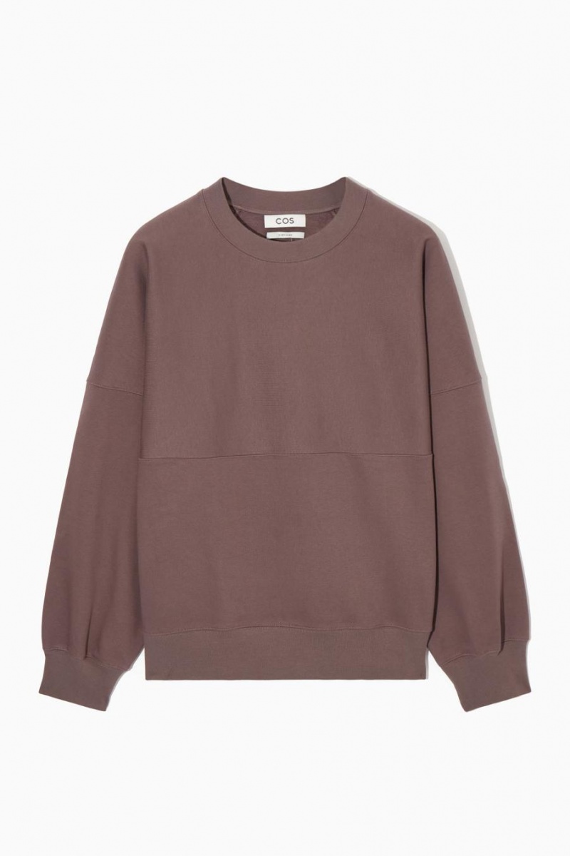 Hanorac Barbati COS Oversized Exposed-seam Violet | NUPGC-4630