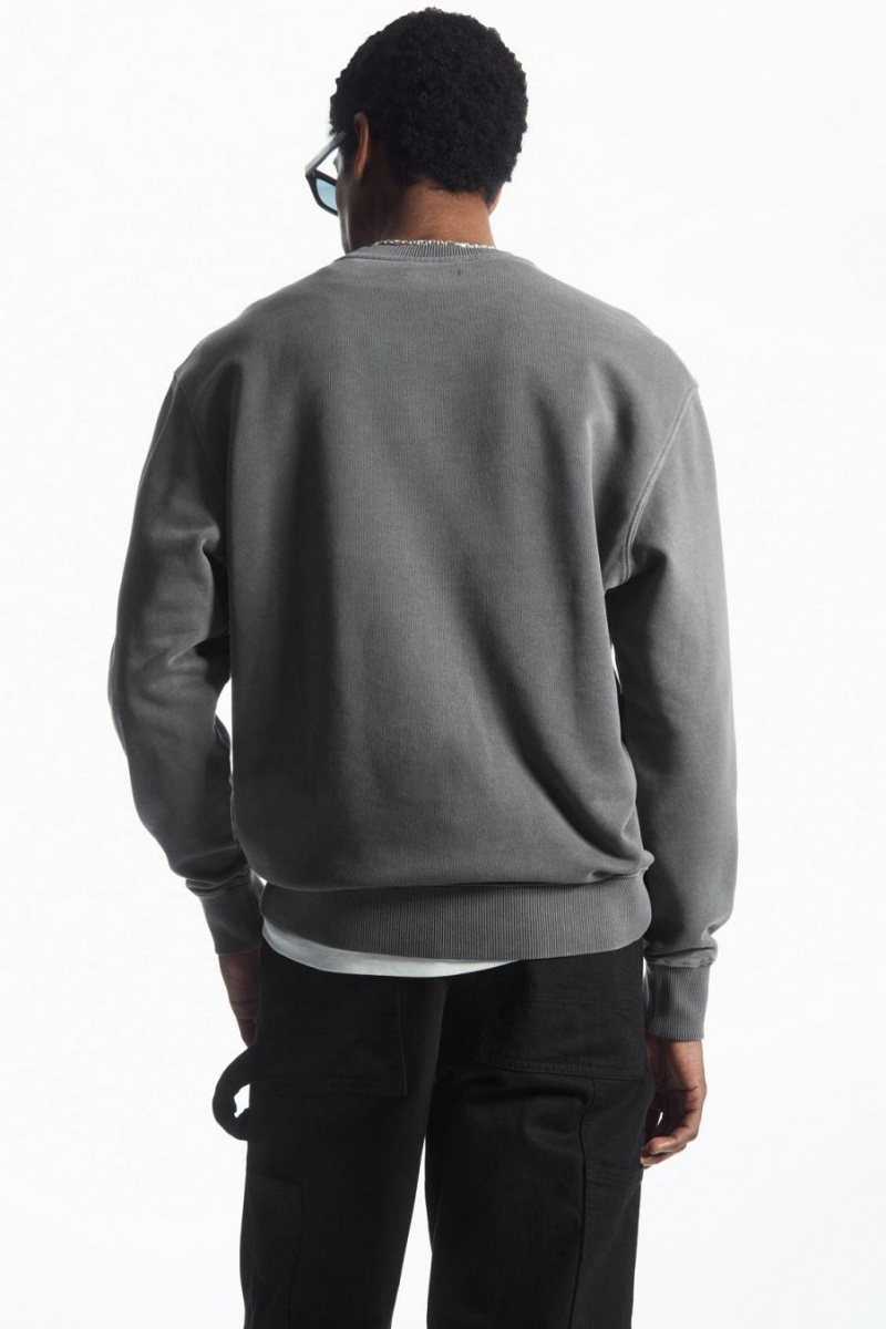 Hanorac Barbati COS Relaxed-fit Negrii | TYMBE-8451