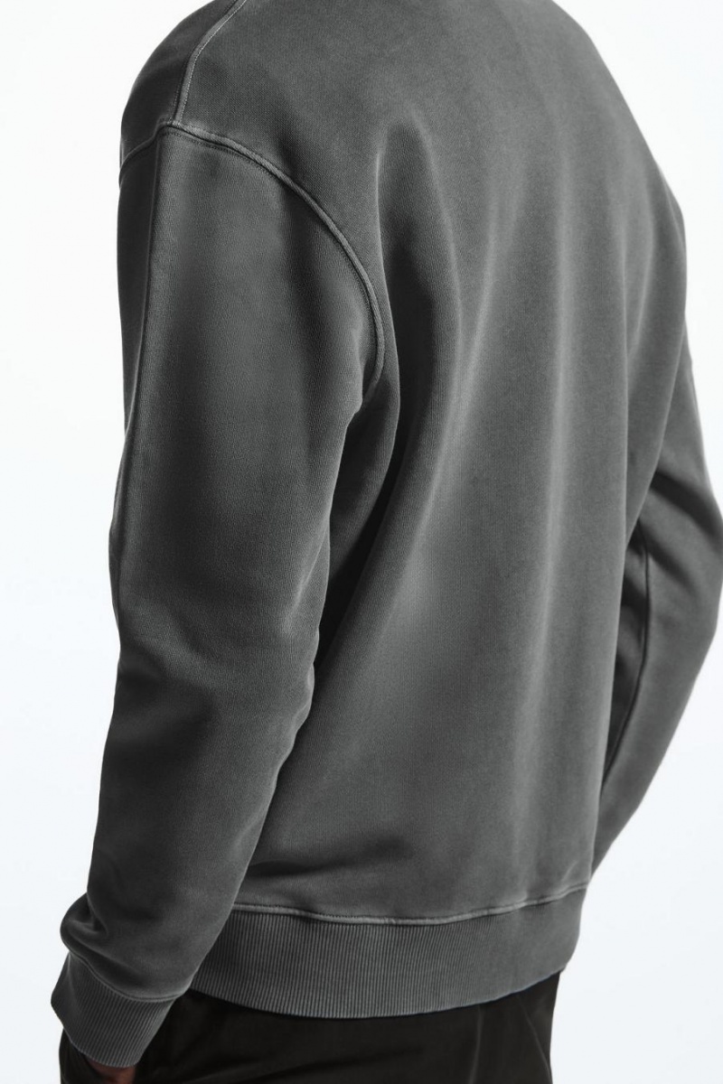 Hanorac Barbati COS Relaxed-fit Negrii | TYMBE-8451