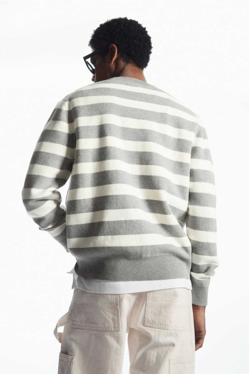 Jumpers Barbati COS In Dungi Tricotate Gri | LNWGM-8231