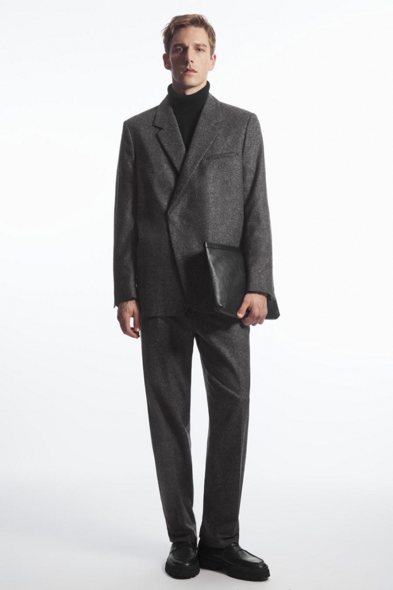 Jumpers Barbati COS Lână-cashmere Turtleneck Negrii | KYUDF-6597