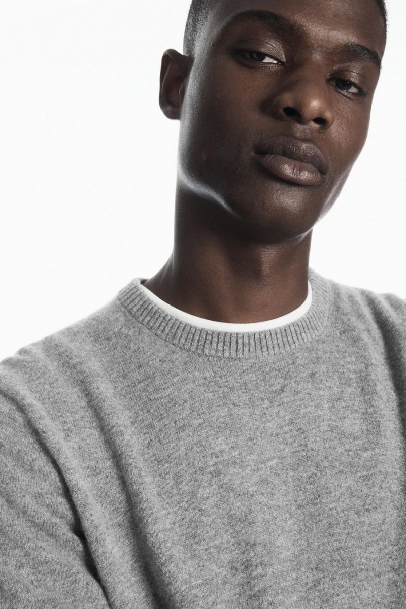 Jumpers Barbati COS Pure Cashmere Gri | LJUWH-3476