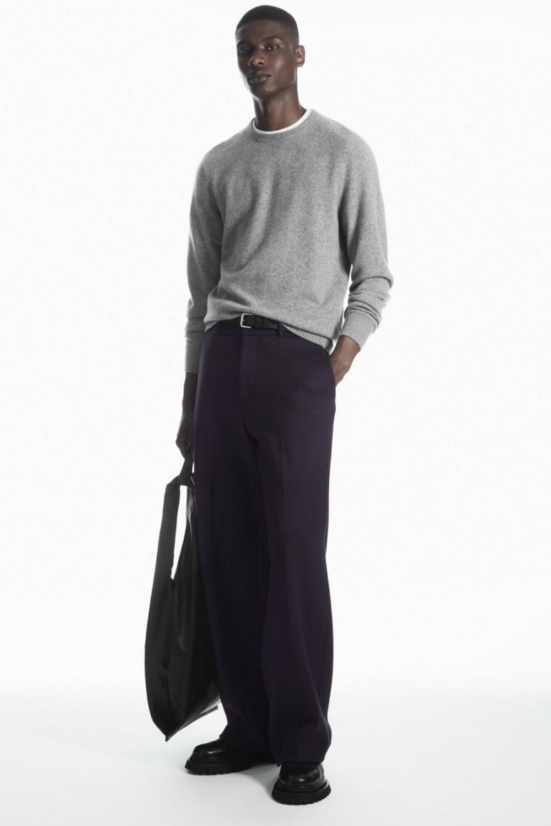 Jumpers Barbati COS Pure Cashmere Gri | LJUWH-3476