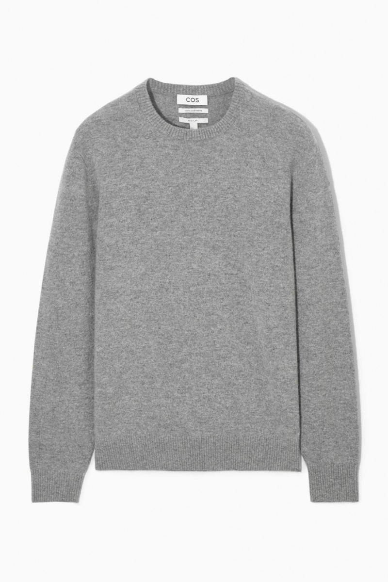 Jumpers Barbati COS Pure Cashmere Gri | LJUWH-3476