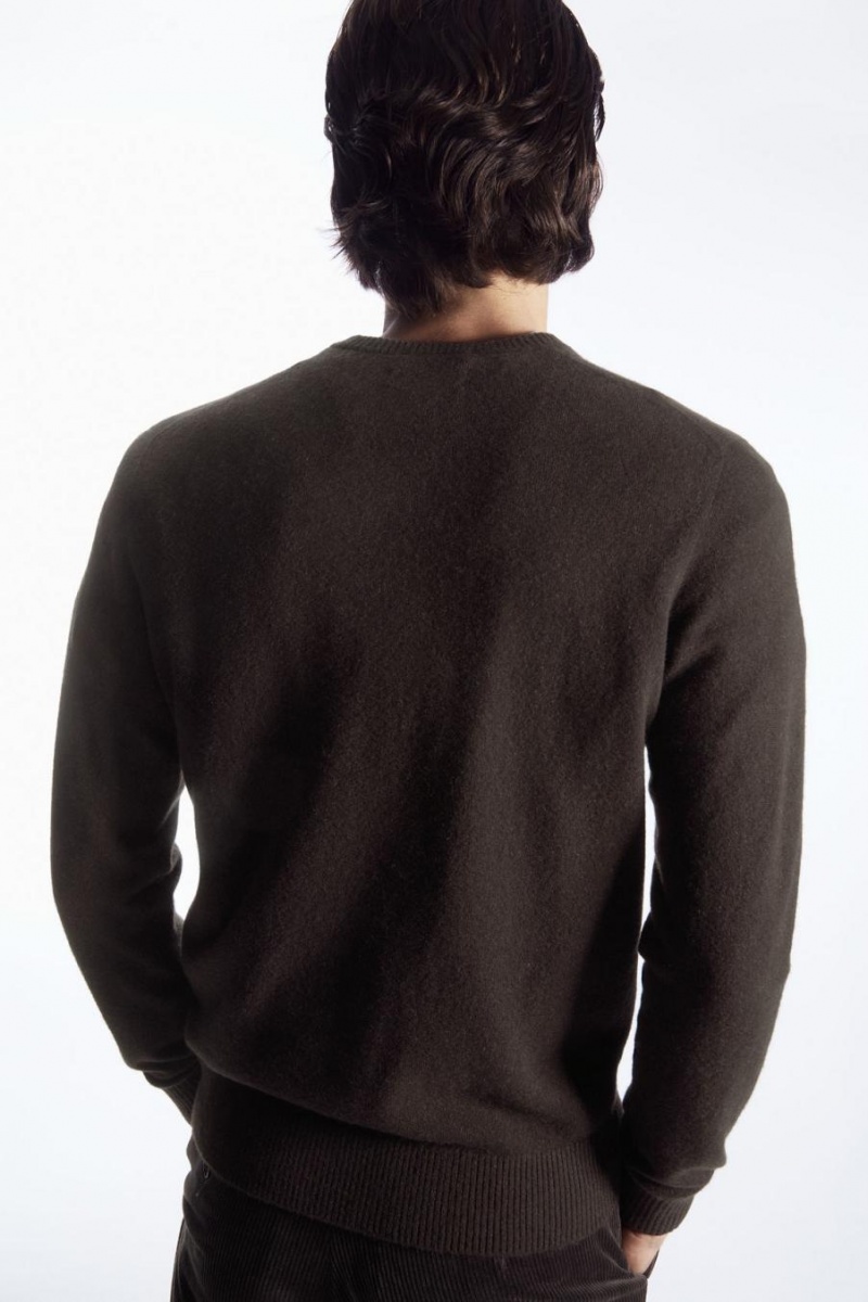 Jumpers Barbati COS Pure Cashmere Maro Inchis | QBOXC-9012