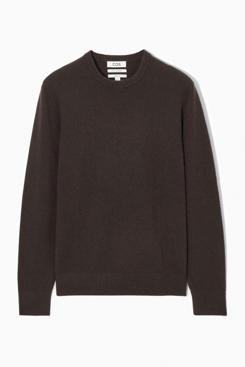 Jumpers Barbati COS Pure Cashmere Maro Inchis | QBOXC-9012