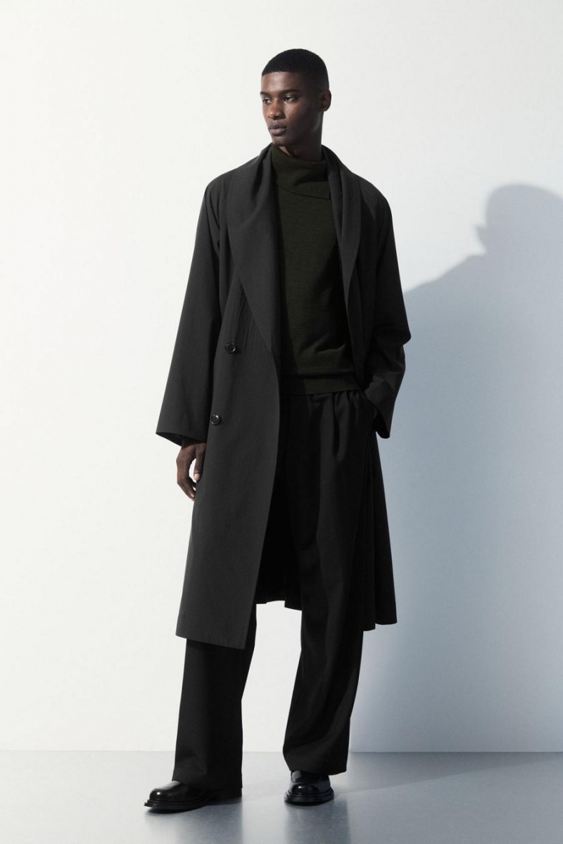 Jumpers Barbati COS The Merino Lână Roll-neck Verzi Inchis | ESAGM-4951