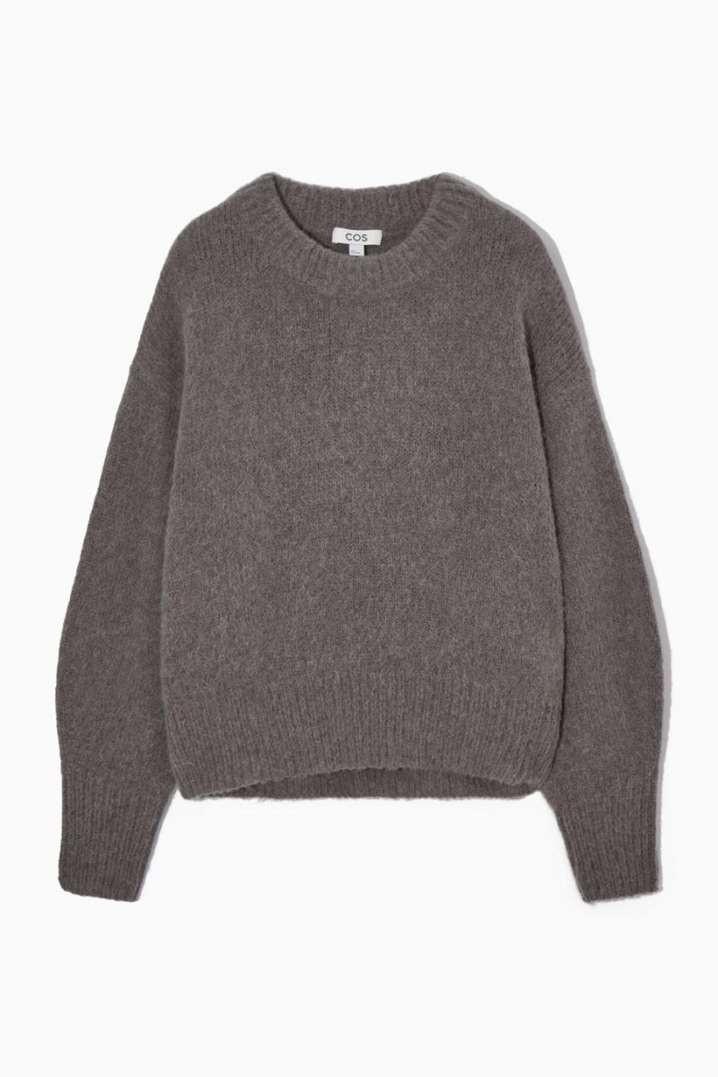 Jumpers Dama COS Alpaca-blend Crew-neck Maro | LSHAW-0184