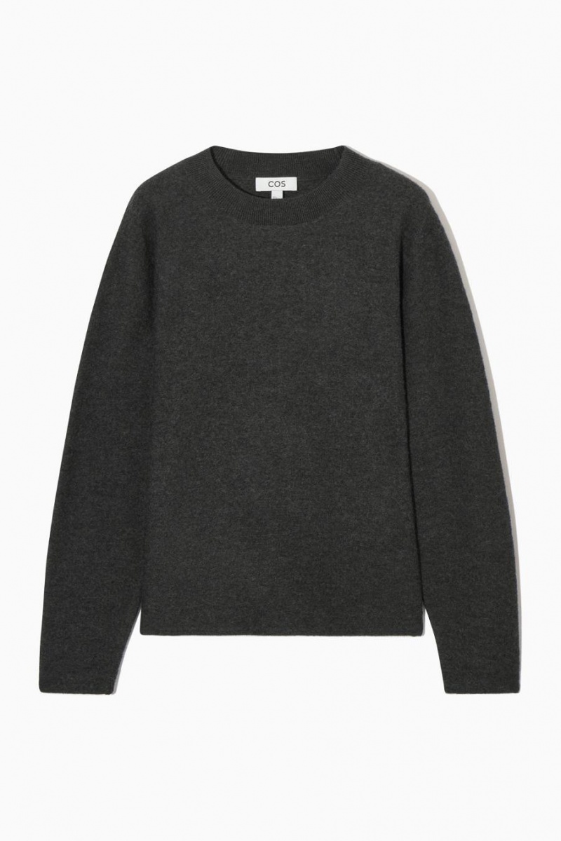Jumpers Dama COS Boiled Merino Lână Gri Inchis | CBGPM-5436