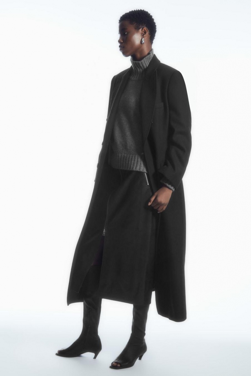 Jumpers Dama COS Grosolan Pure Cashmere Turtleneck Gri Inchis | YUOMK-2709