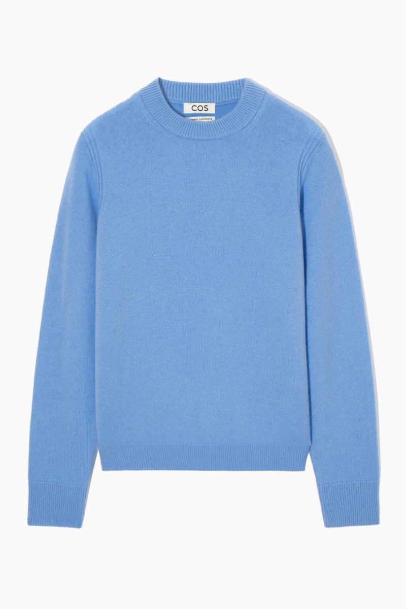 Jumpers Dama COS Pure Cashmere Albastri Deschis | GYJBZ-8230