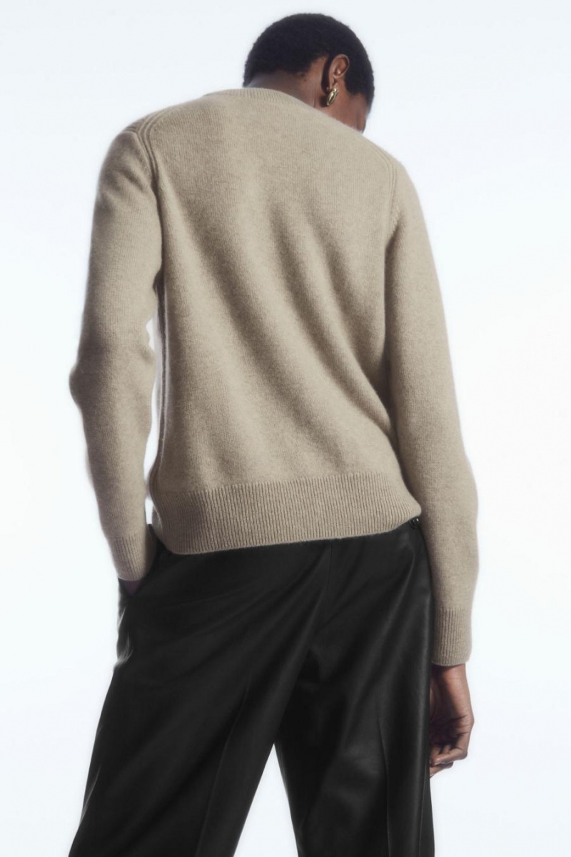 Jumpers Dama COS Pure Cashmere Bej | AGRLU-7905