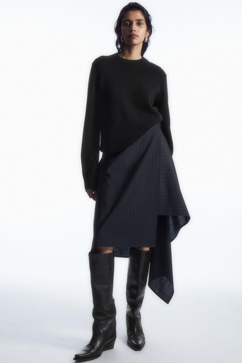 Jumpers Dama COS Pure Cashmere Negrii | BUXON-0712