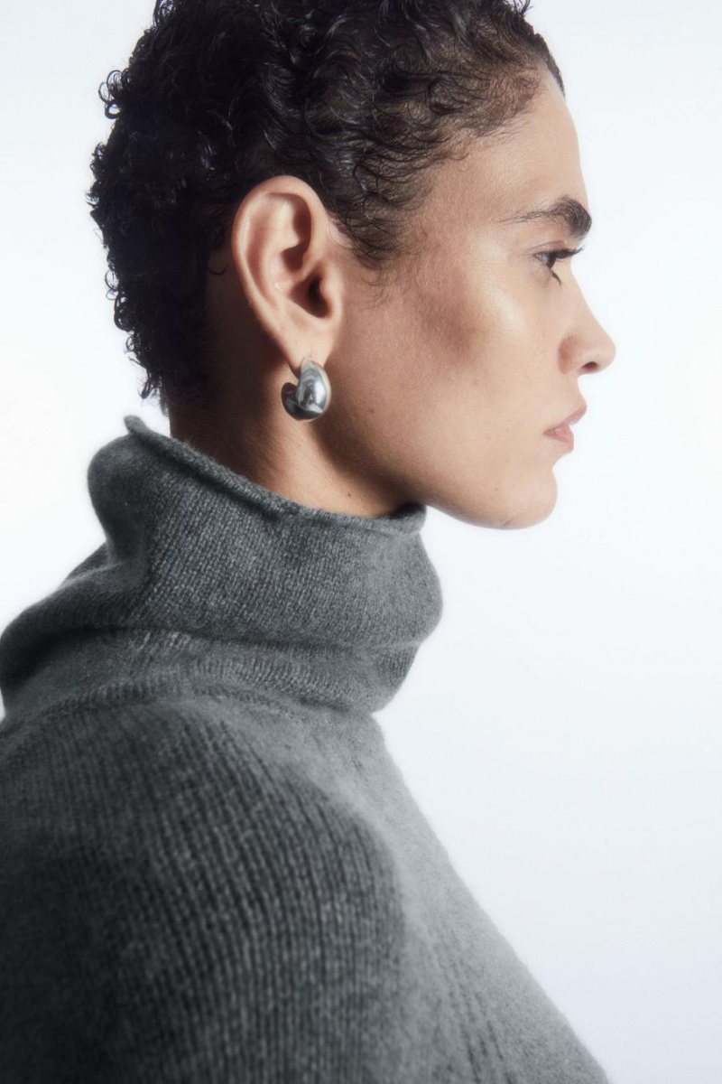 Jumpers Dama COS Pure Cashmere Turtleneck Gri | KQNMJ-8017