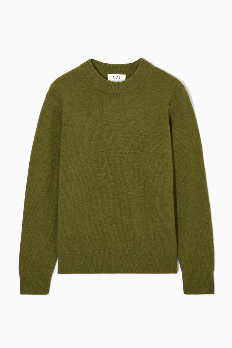 Jumpers Dama COS Pure Cashmere Verzi | RSGBW-9745
