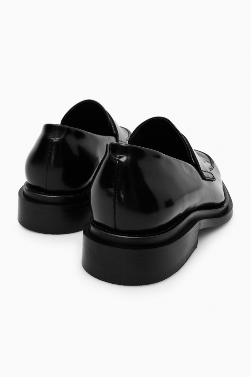 Mocasini Barbati COS The Grosolan Piele Negrii | KPDIV-7103