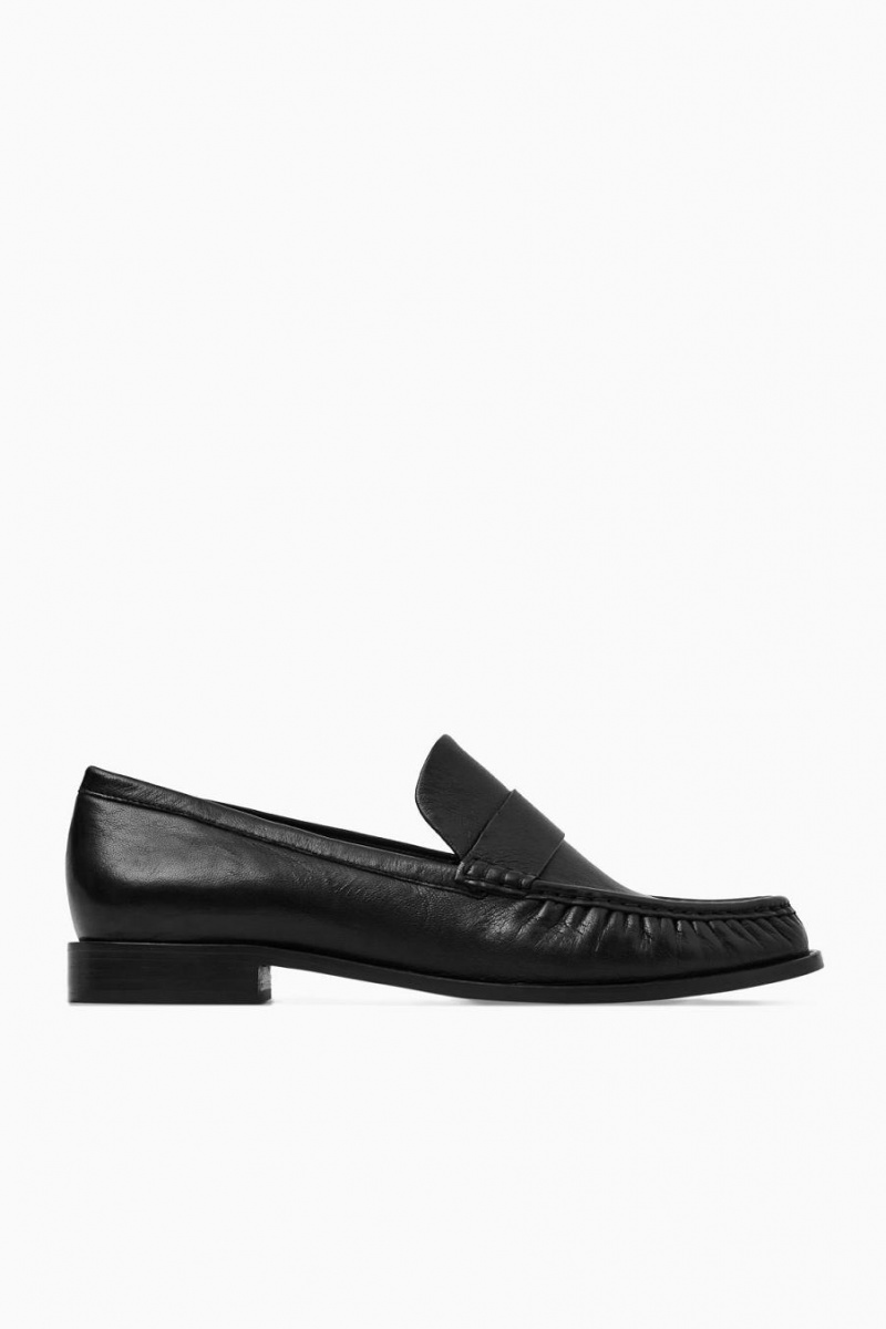 Mocasini Dama COS Piele Negrii | QCIAV-6789