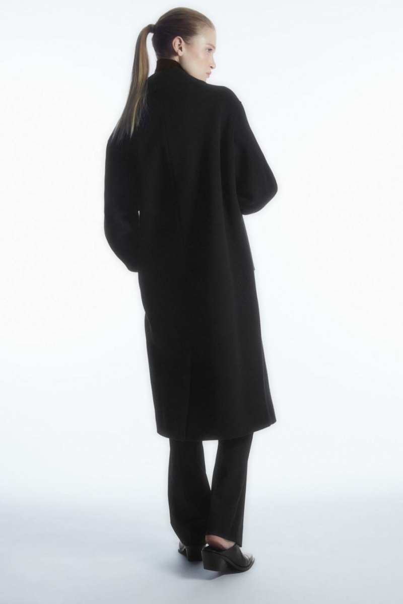Palton Dama COS Oversized Double-breasted Negrii | HBGVL-4619