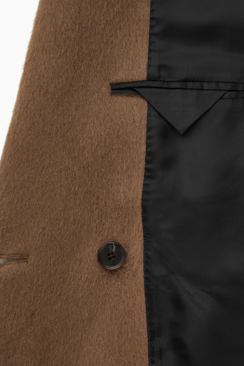 Palton Dama COS Oversized Double-breasted Maro | QXVIO-9570