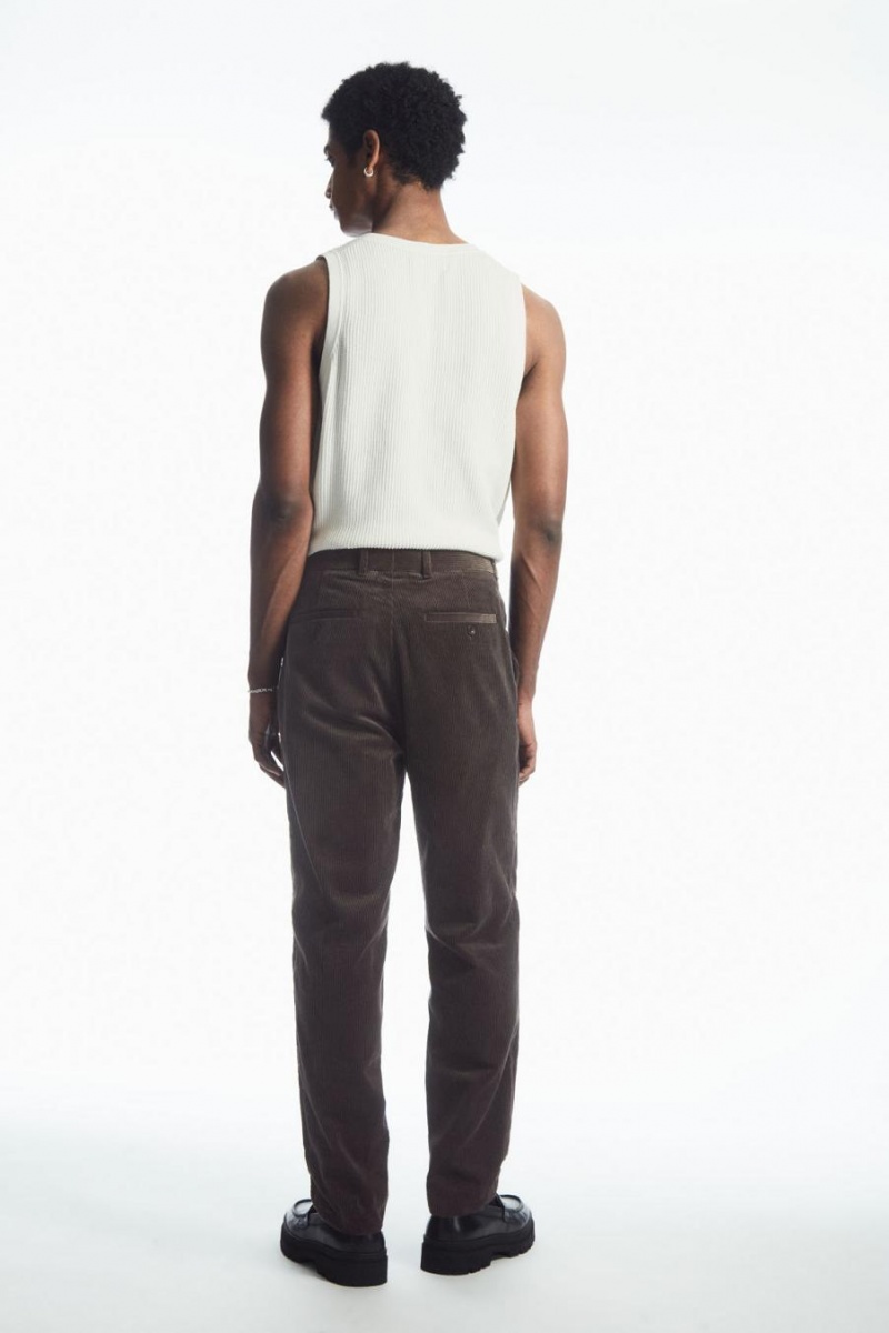 Pantaloni Barbati COS Drept-leg Corduroy Chinos Maro | OFUXS-8973