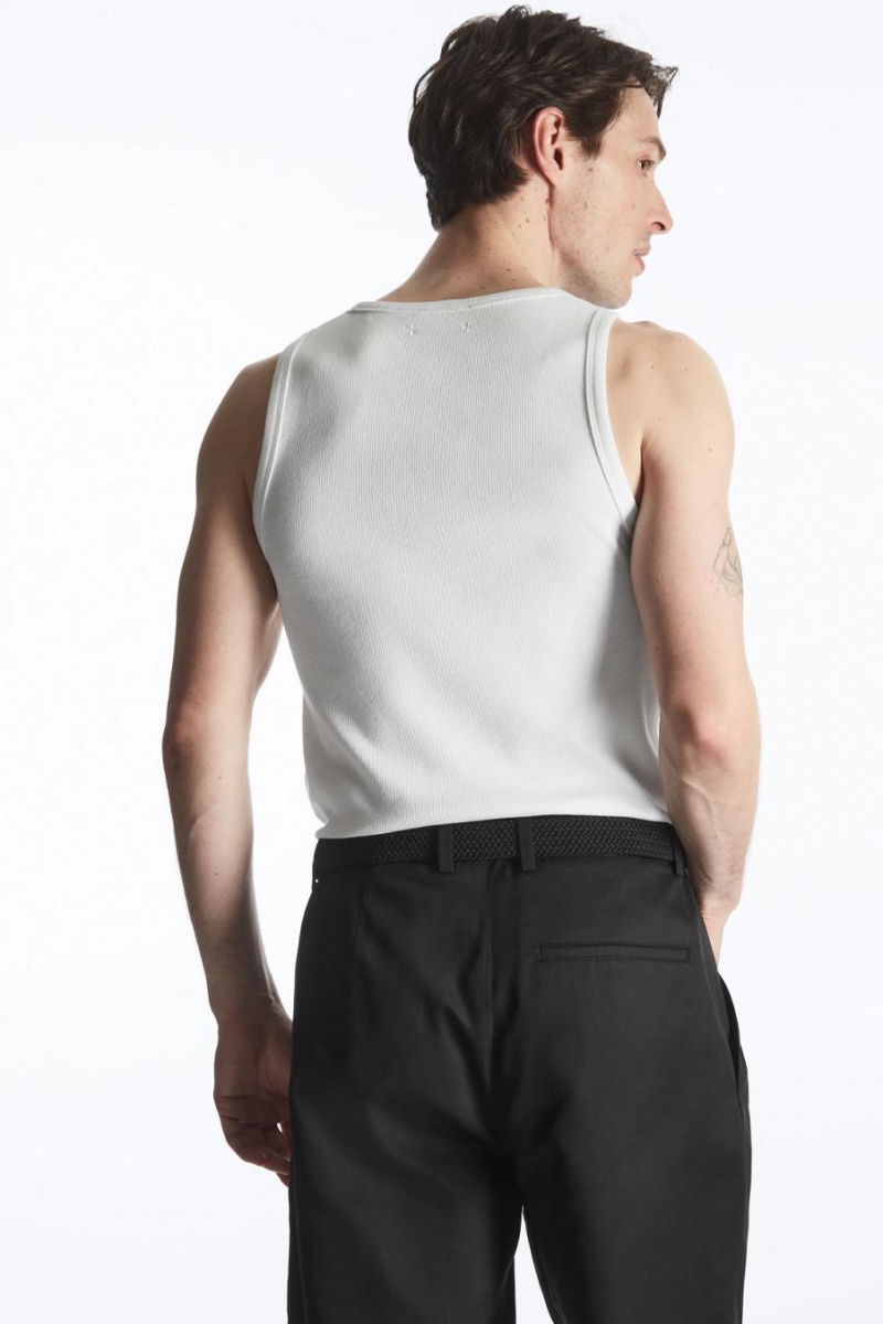Pantaloni Barbati COS Largi-leg Twill Negrii | YKWSE-1208