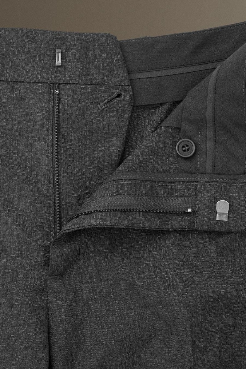 Pantaloni Barbati COS Lână-jacquard - Slim Gri | DBVZL-3457