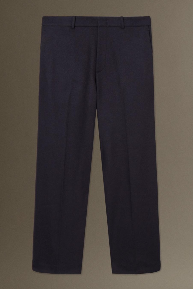 Pantaloni Barbati COS Lână-jersey - Drept Bleumarin | PFLRU-1367