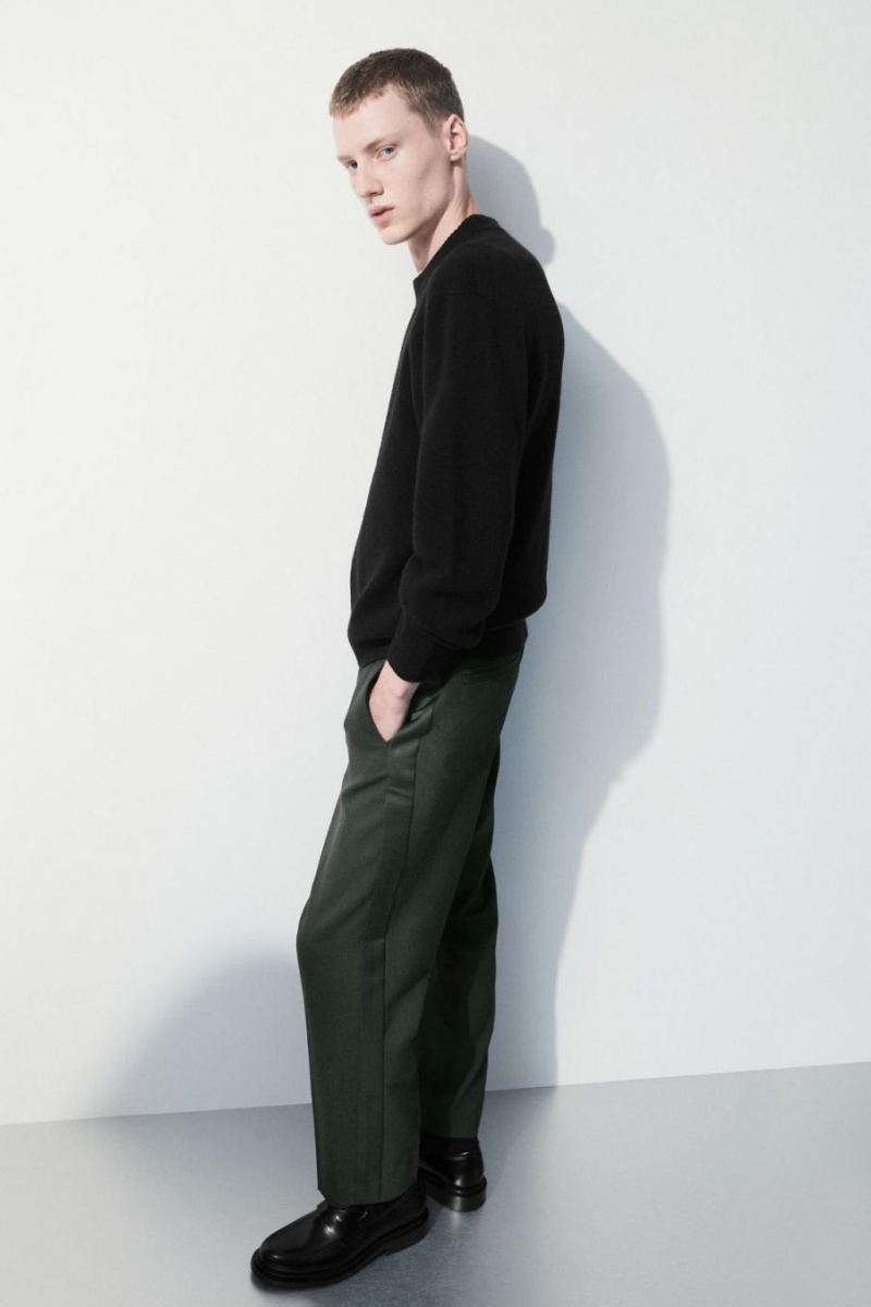 Pantaloni Barbati COS The Lână Tuxedo Verzi Inchis | WASBO-4367