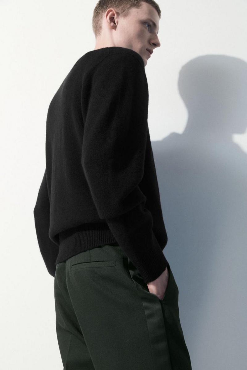 Pantaloni Barbati COS The Lână Tuxedo Verzi Inchis | WASBO-4367