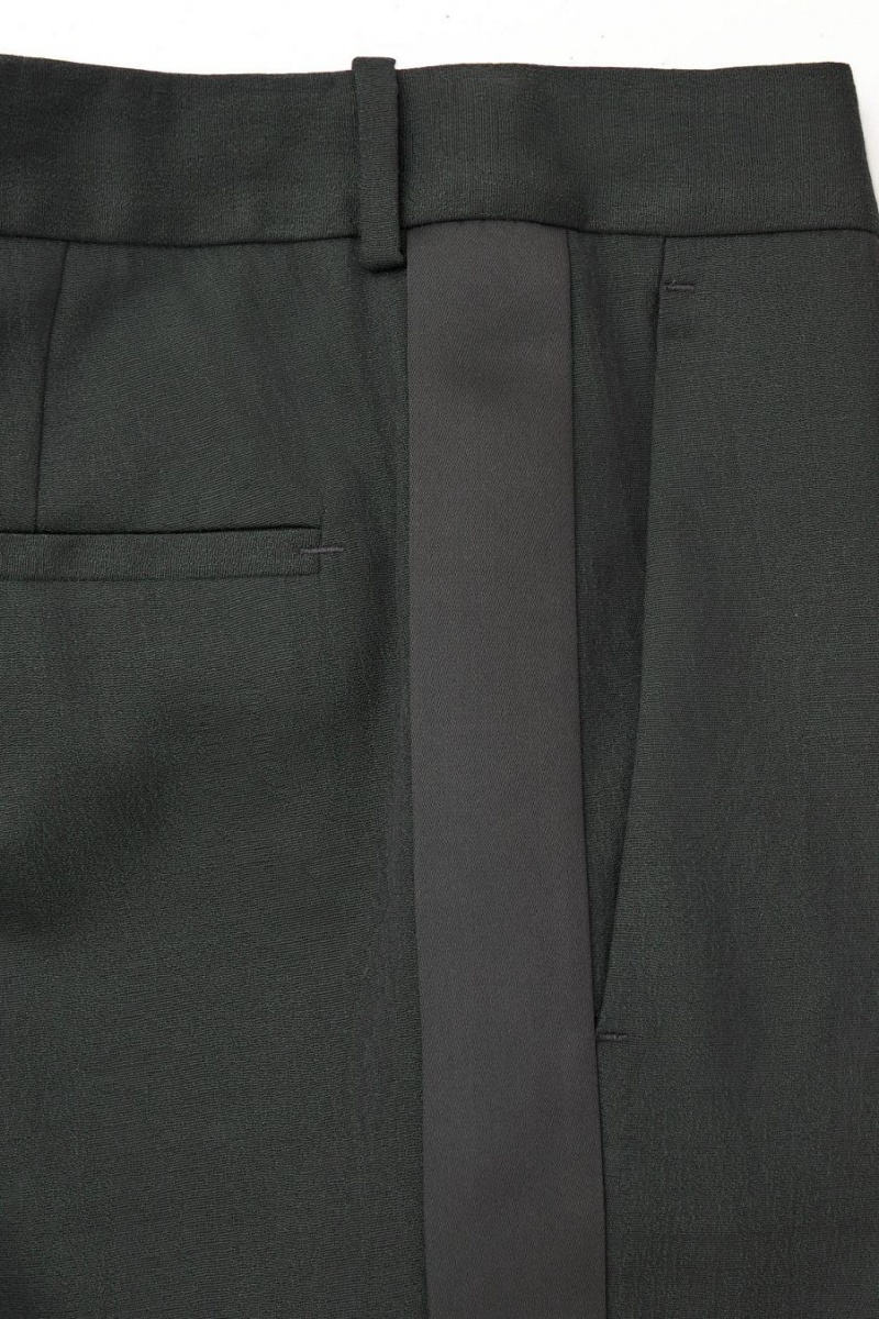 Pantaloni Barbati COS The Lână Tuxedo Verzi Inchis | WASBO-4367