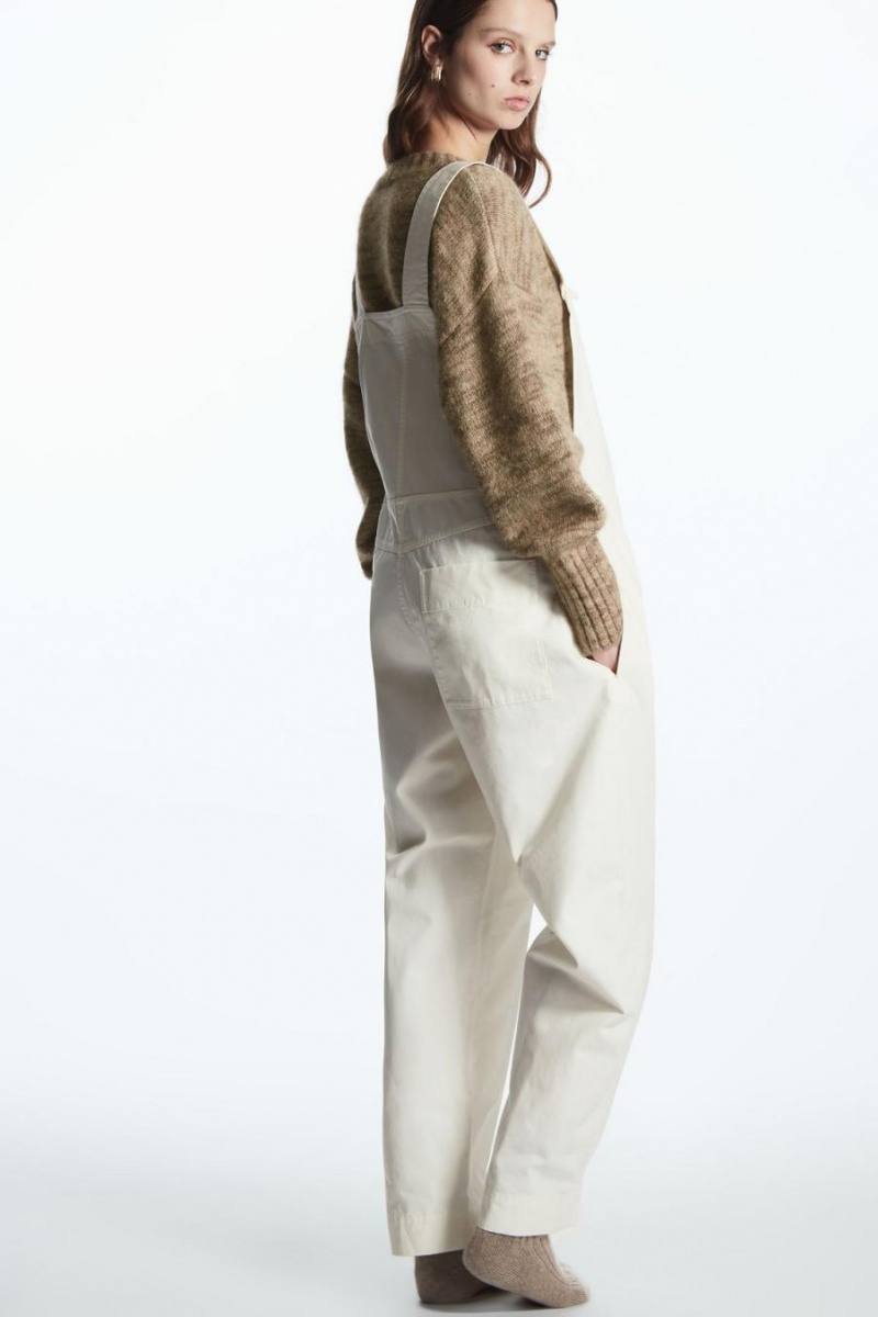Pantaloni Dama COS Barrel-leg Albi | SKWUA-3852