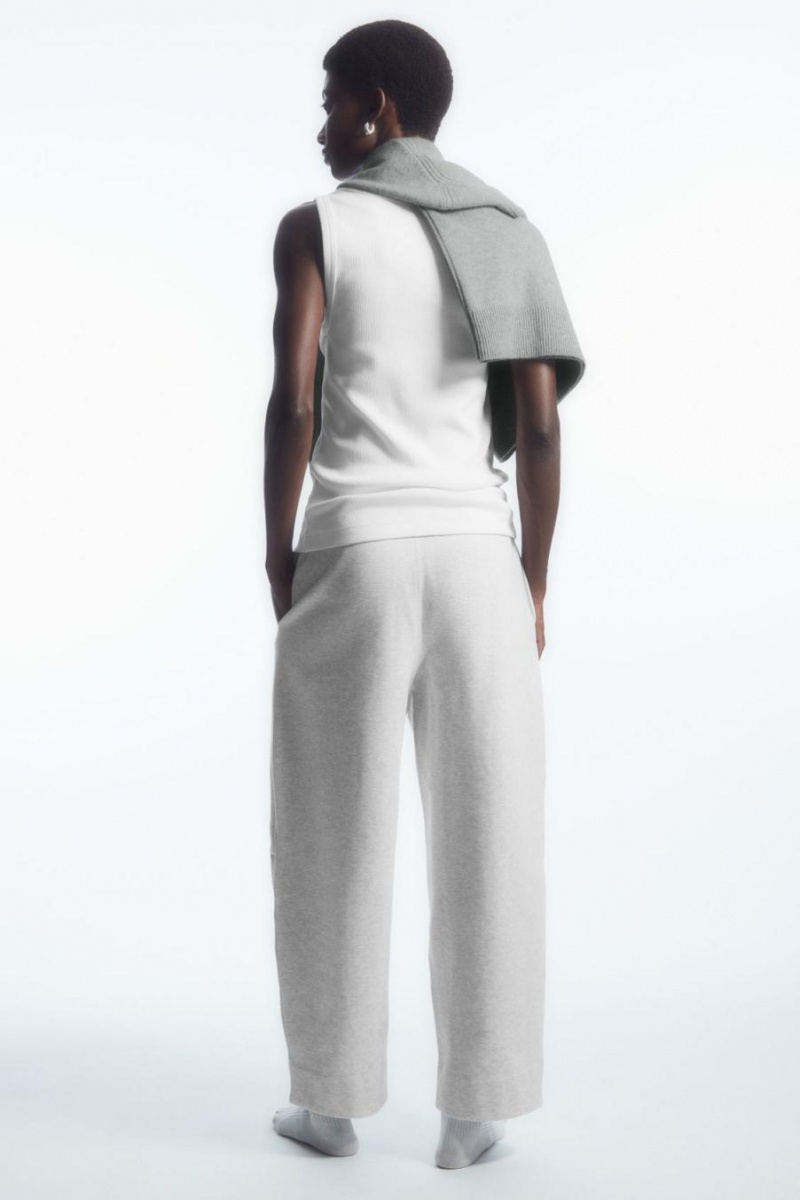 Pantaloni Dama COS Barrel-leg Gri Deschis | ELVYW-2049