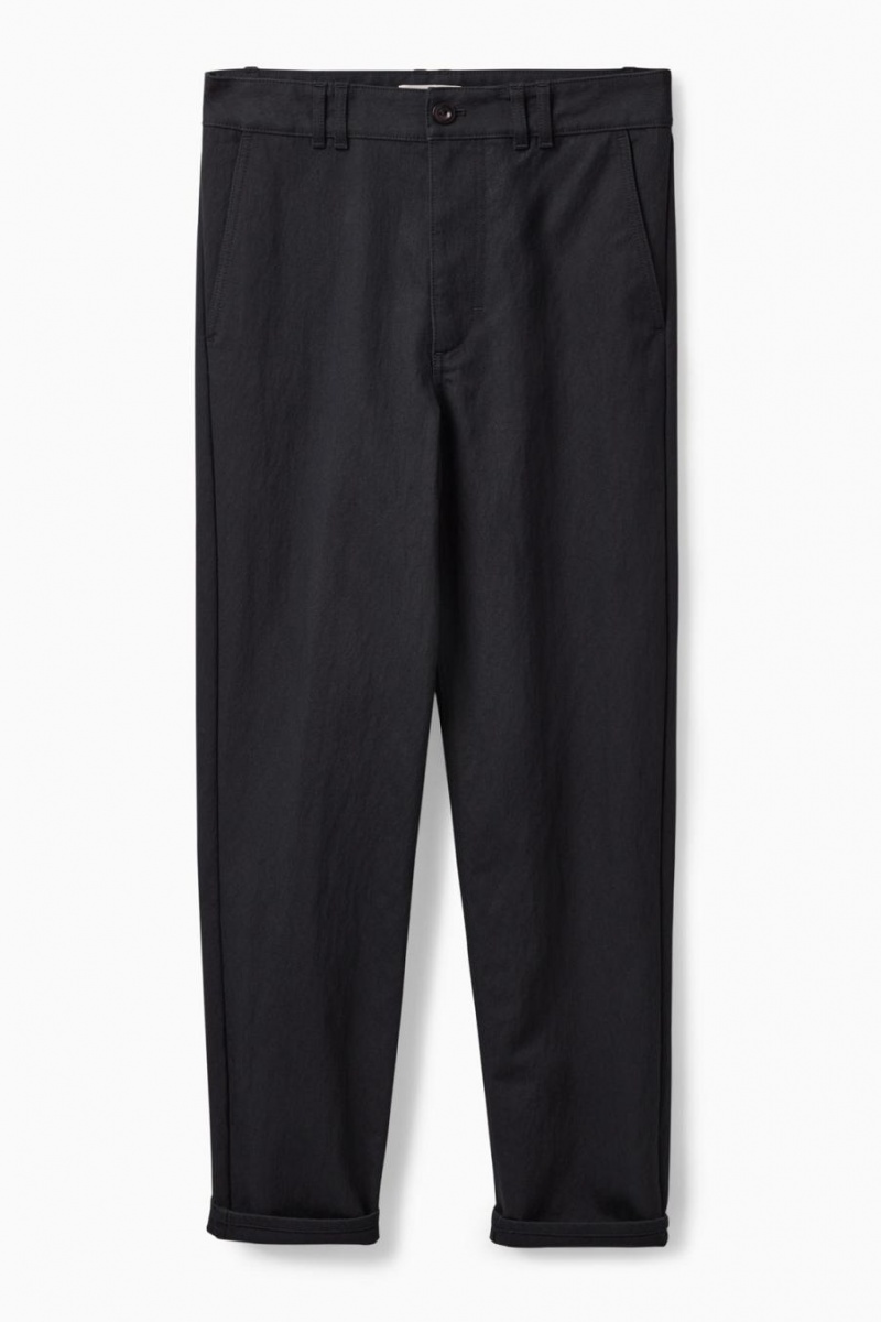 Pantaloni Dama COS Regular-fit Chinos Bleumarin | WSULT-2184